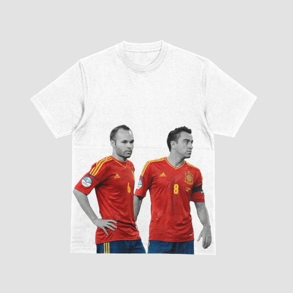 Xavi & Iniesta — Legends XI Tee (White)